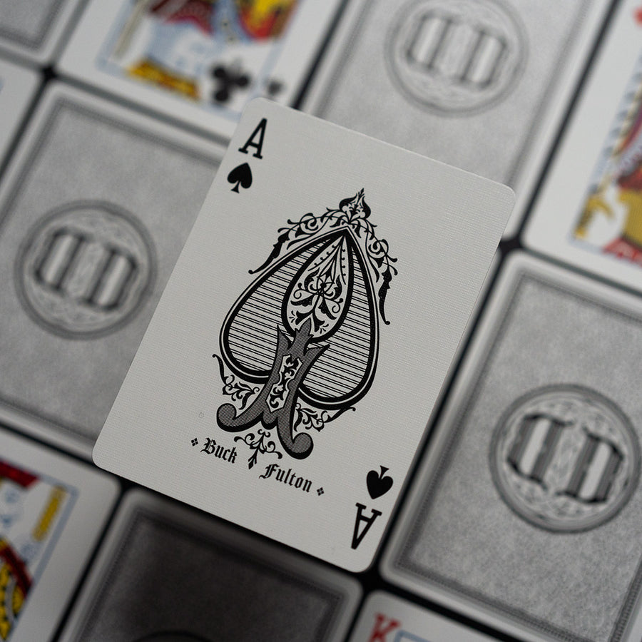 Smoke &amp; Mirrors 15th Anniversary Playing Cards - Black / White