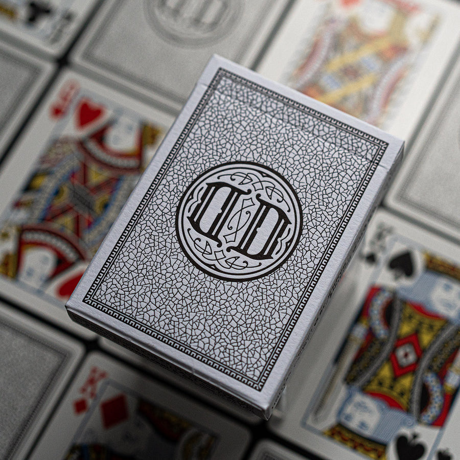 Smoke &amp; Mirrors 15th Anniversary Playing Cards - Black / White