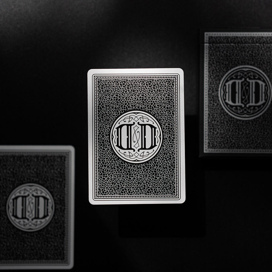 Smoke &amp; Mirrors 15th Anniversary Playing Cards - Black / White