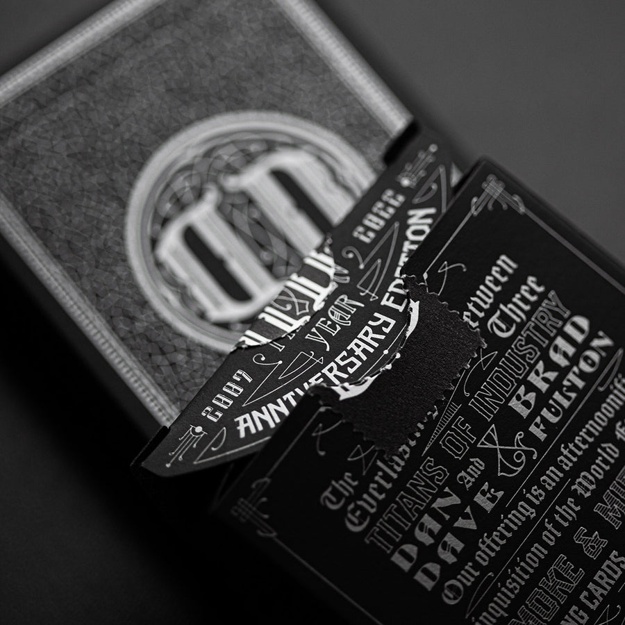 Smoke &amp; Mirrors 15th Anniversary Playing Cards - Black / White