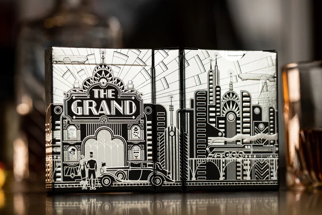 The Grand (Silver Allure) Playing Cards - Riffle Shuffle