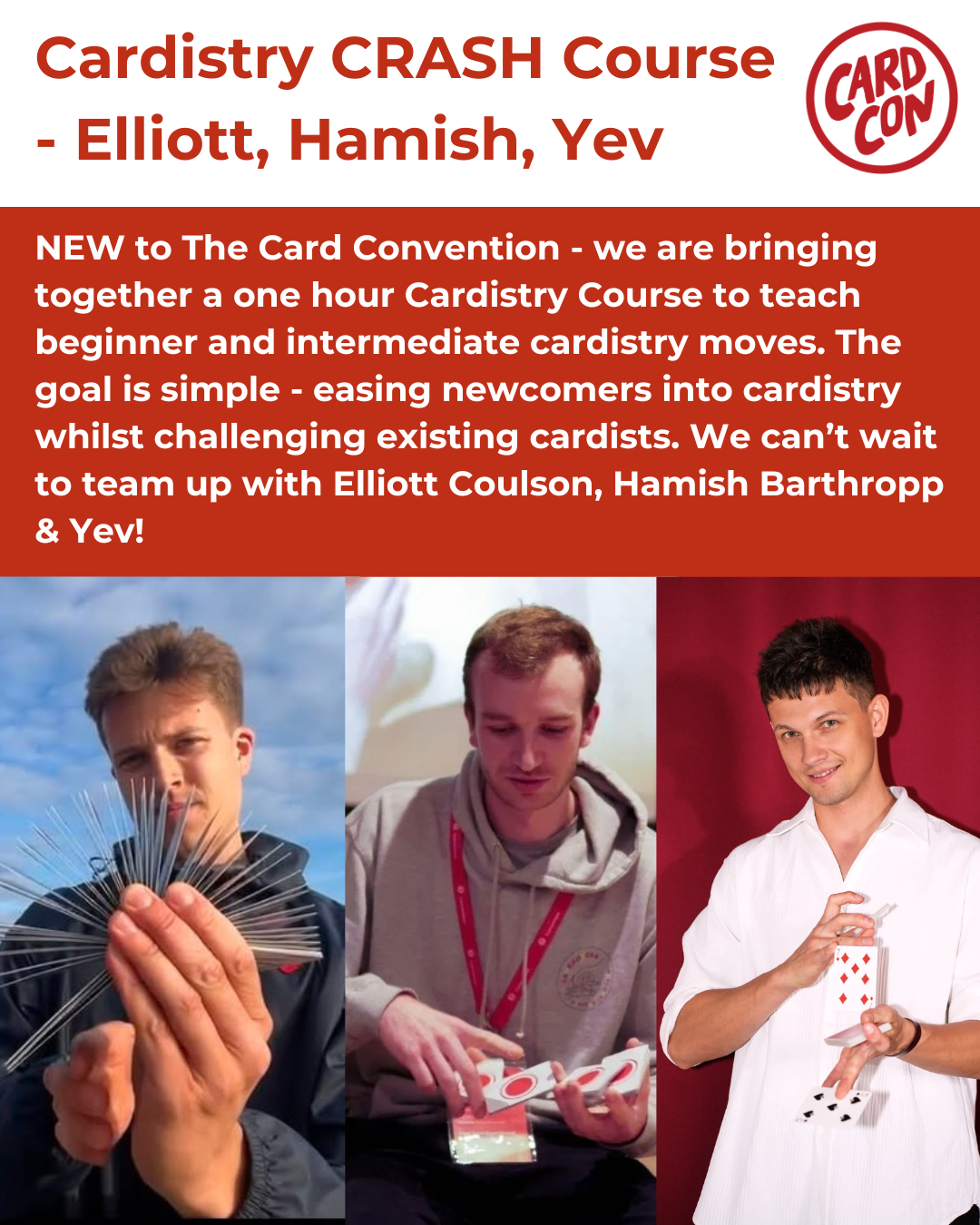 The Card Convention TICKET (2026) - UK Playing Card Event for Magicians, Cardists, Collectors