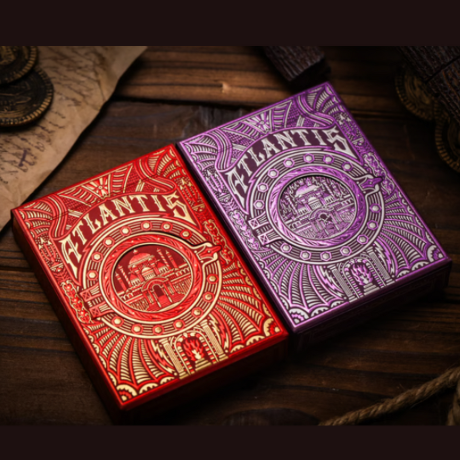 Atlantis Playing Cards V2 Temple of Zeus - Sunken Edition (Puple)