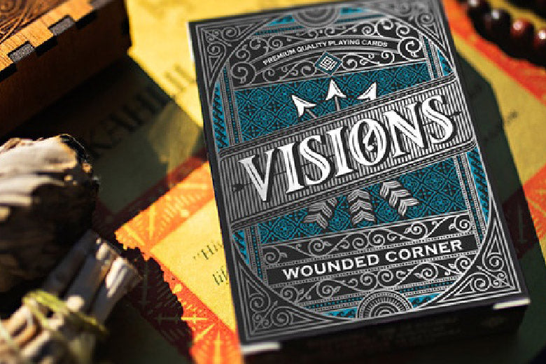 Visions Playing Cards - Teal / Silver Coil FOIL