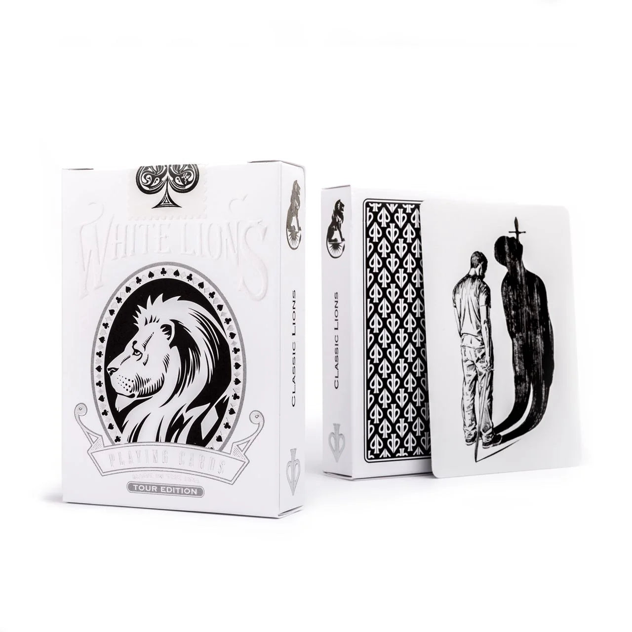 White Lions Tour (Black) Playing Cards - David Blaine