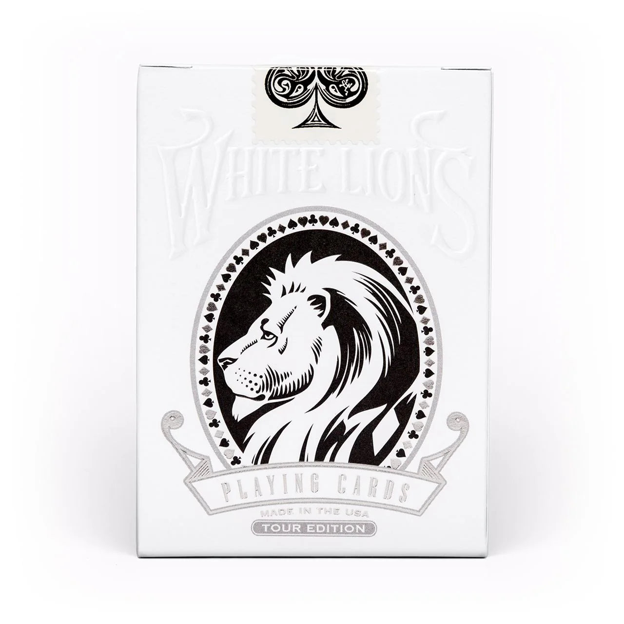 White Lions Tour (Black) Playing Cards - David Blaine