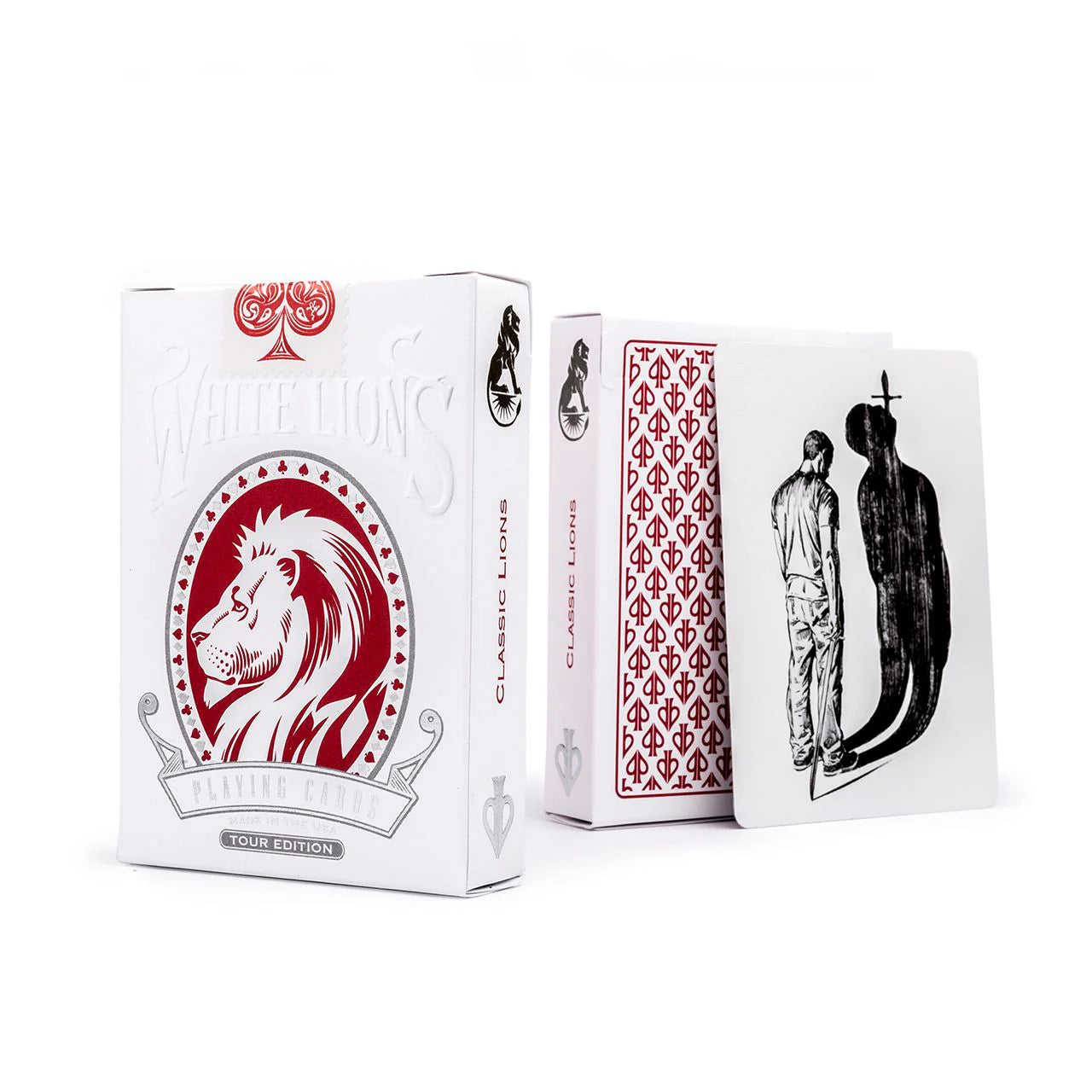 White Lions Tour (Red) Playing Cards - David Blaine