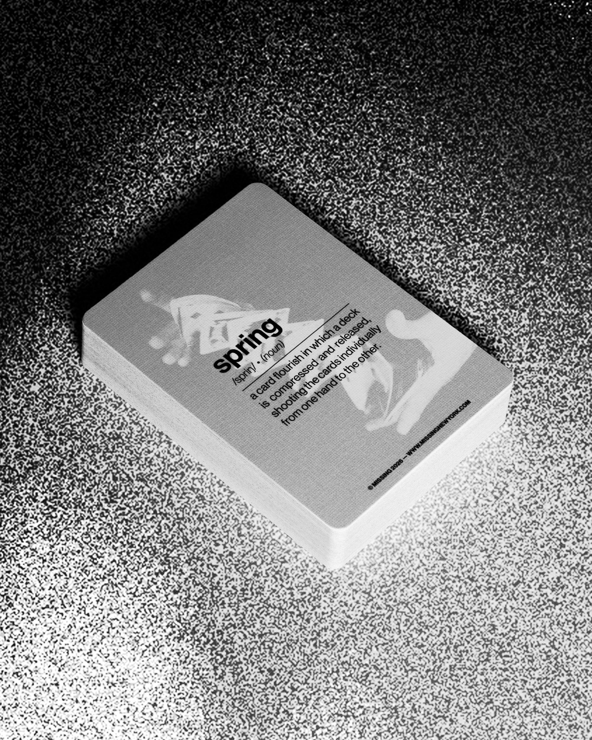 Spring Playing Cards - Missing New York