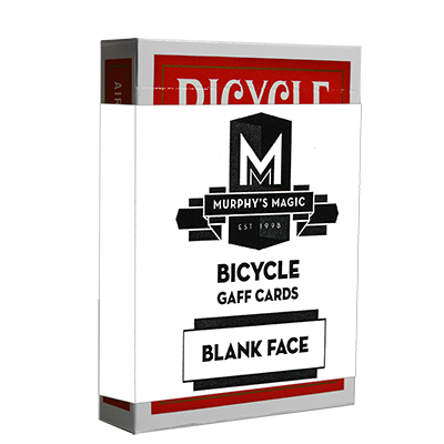 Blank Face Bicycle Playing Cards (Red) 