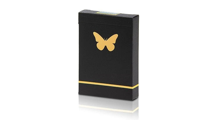 GILDED Black &amp; Gold Butterfly Playing Cards
