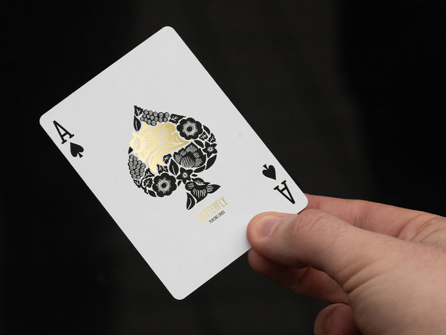 GOLD Butterfly Playing Cards Worker Edition