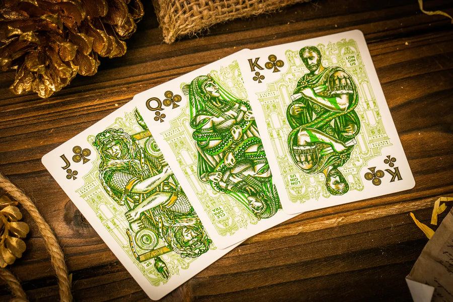 Caesar Playing Cards (Green) - Riffle Shuffle