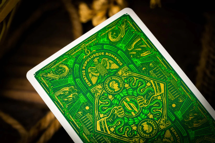 Caesar Playing Cards (Green) - Riffle Shuffle