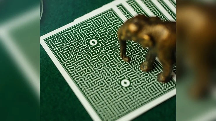 DMC Elites V4: Marked Deck (Forest Green Phantom Finish) Playing Cards