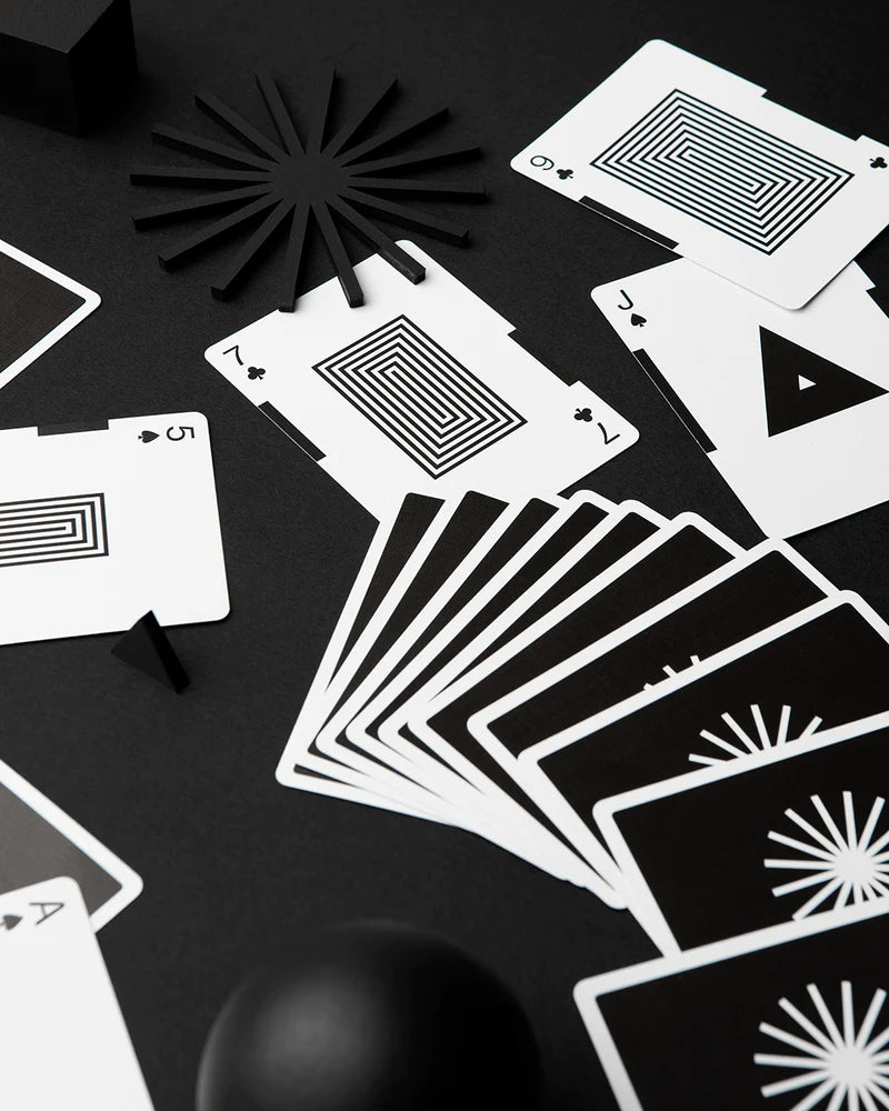Eames Starburst (Black) Playing Cards - Art of Play