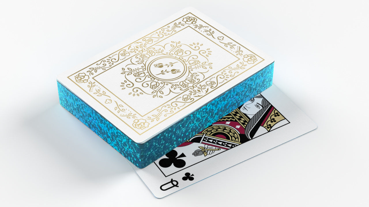 GILDED Black Roses White & Gold Foiled Playing Cards - Limited Edition of 100