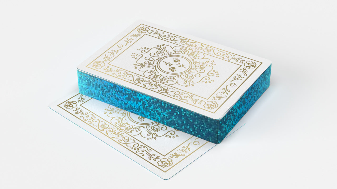 GILDED Black Roses White & Gold Foiled Playing Cards - Limited Edition of 100
