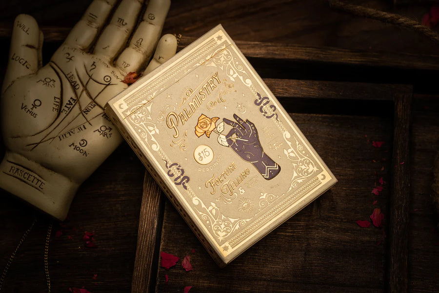 Palmistry Playing Cards (Golden Ivory Edition) - Riffle Shuffle