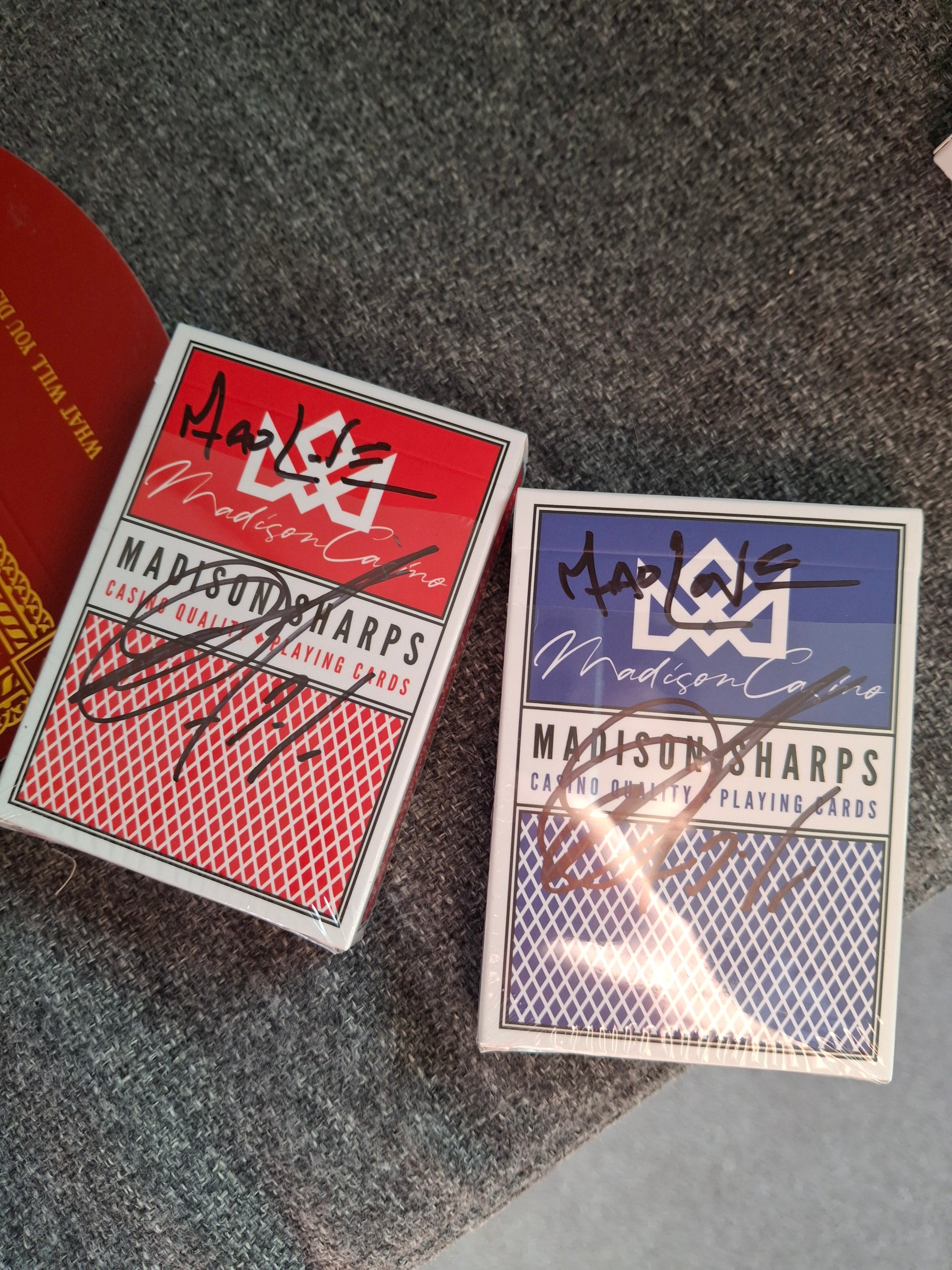 SIGNED Madison Sharps Playing Cards - Daniel Madison