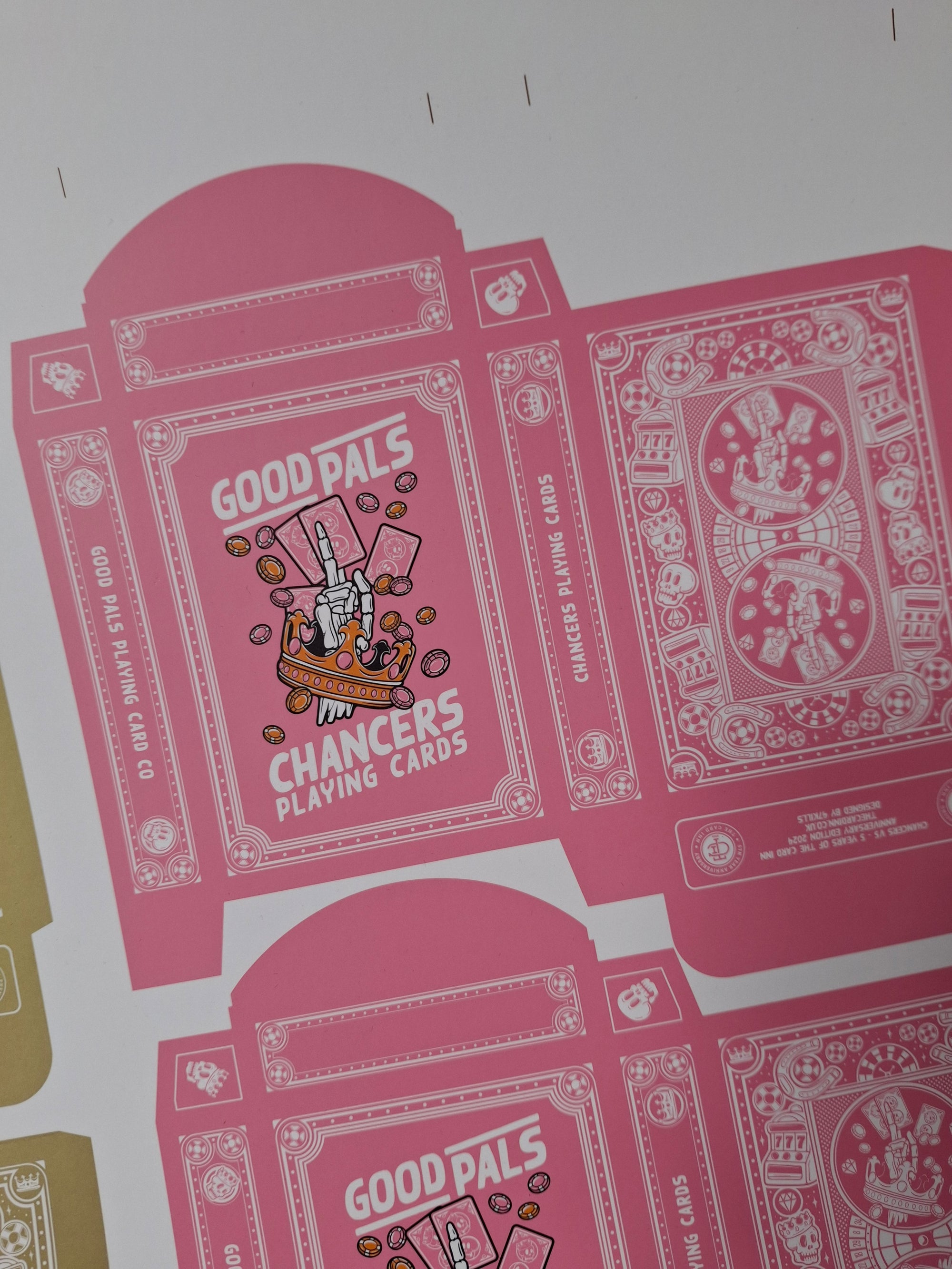 Chancers Playing Cards by Good Pals - UNCUT TUCKS