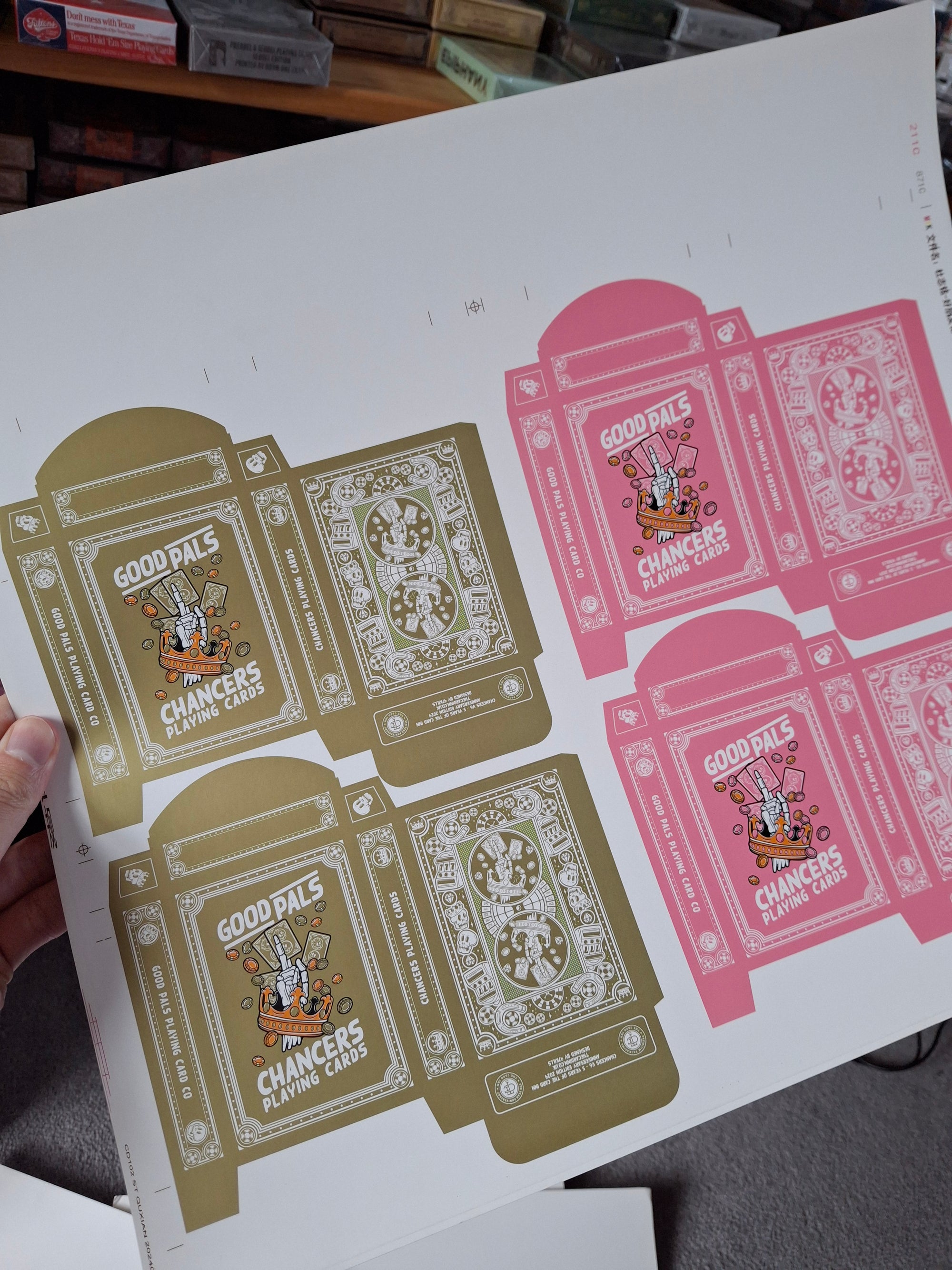 Chancers Playing Cards by Good Pals - UNCUT TUCKS