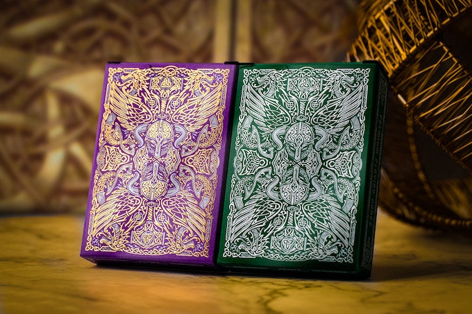 Gods of Norse Playing Cards - Green / Purple