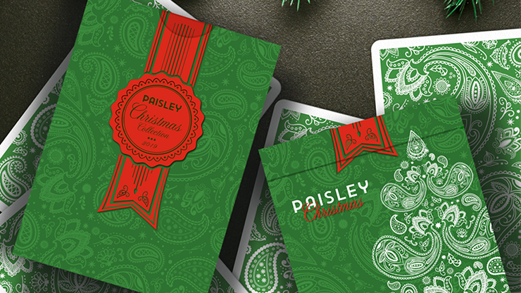 Paisley Metallic Green - Christmas Edition