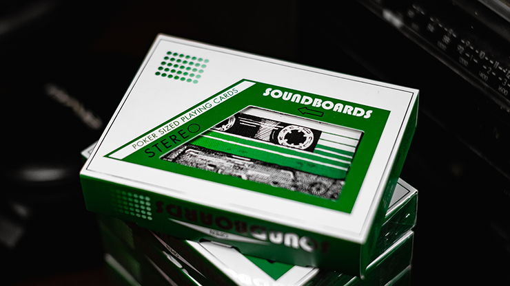 Soundboards V4 Playing Cards (Green) - Riffle Shuffle
