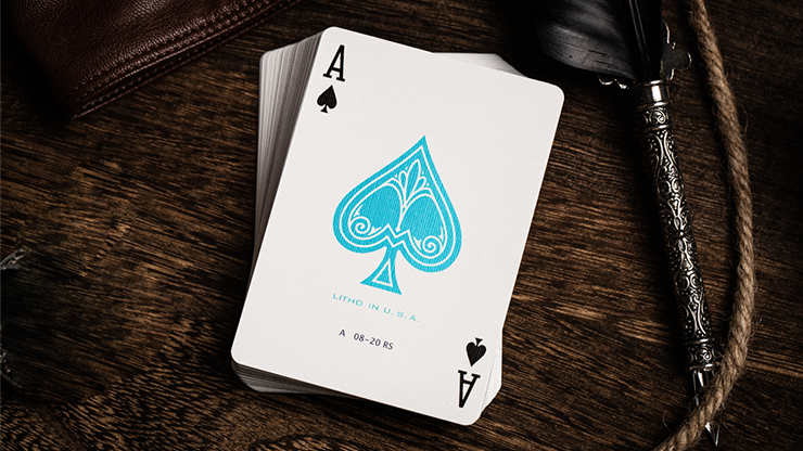 Jerry's Nugget Icy Blue Playing Cards (MARKED)