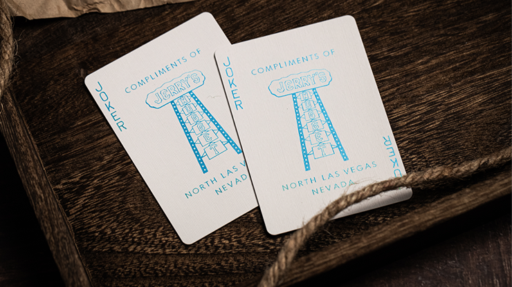 Jerry's Nugget Icy Blue Playing Cards (MARKED)