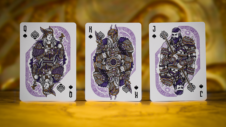 Gods of Norse Playing Cards - Green / Purple