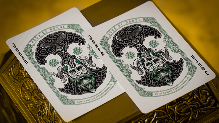 Gods of Norse Playing Cards - Olive Esse / Purple Royale