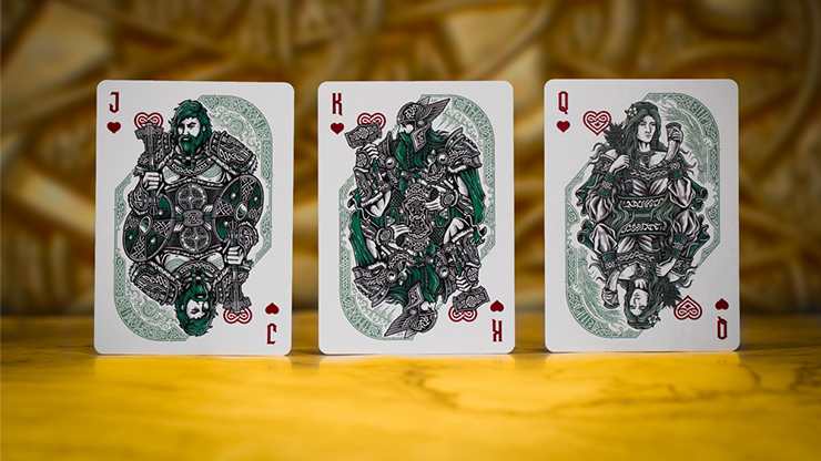 Gods of Norse Playing Cards - Olive Esse / Purple Royale