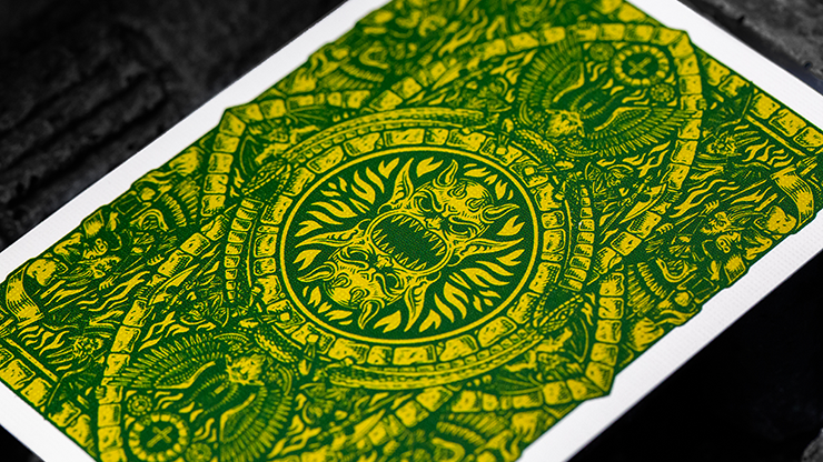 Inferno Playing Cards - Emerald Blaze