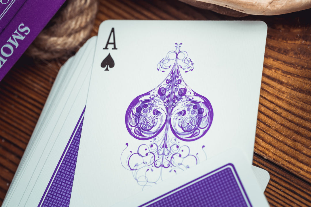 Smoke & Mirrors V9 Playing Cards (Purple) - Dan & Dave