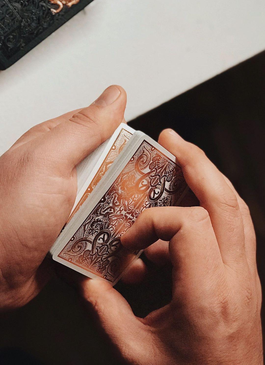 David Blaine Rose Gold Gatorbacks - Luxury Playing Cards at The Card Inn