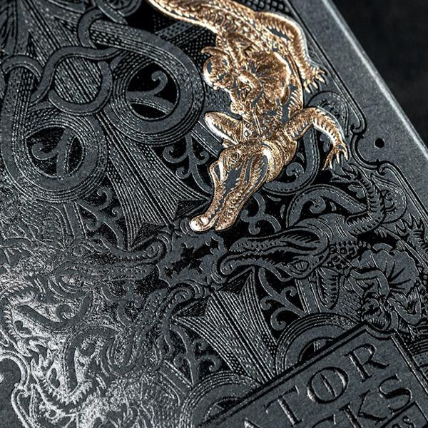 David Blaine Rose Gold Gatorbacks - Luxury Playing Cards at The Card Inn