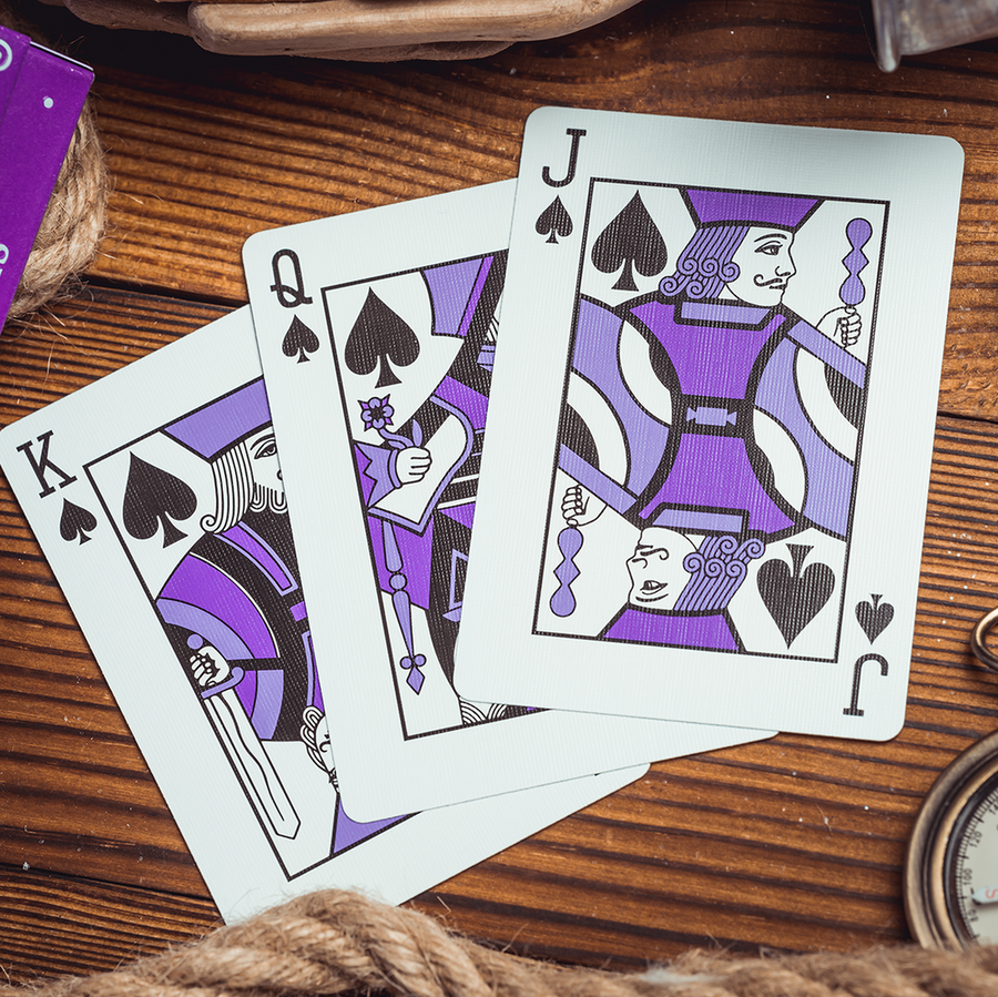 Smoke & Mirrors V9 Playing Cards (Purple) - Dan & Dave